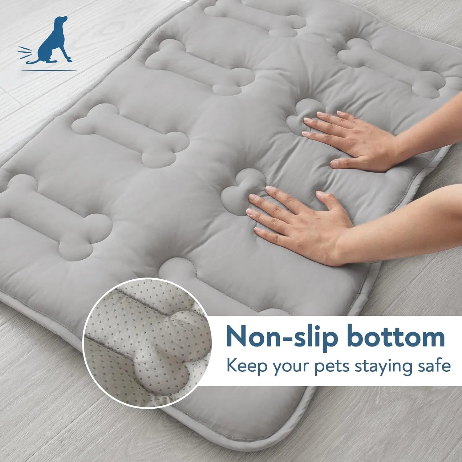 2-Pack Durable Non-Slip Cooling Mats for Dogs and Cats - Lightweight, Washable, and Portable Summer Pet Cooling Pads